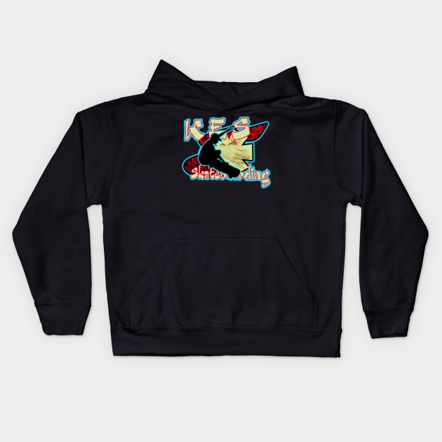 Construction hands skaters world Kids Hoodie by ericbear36